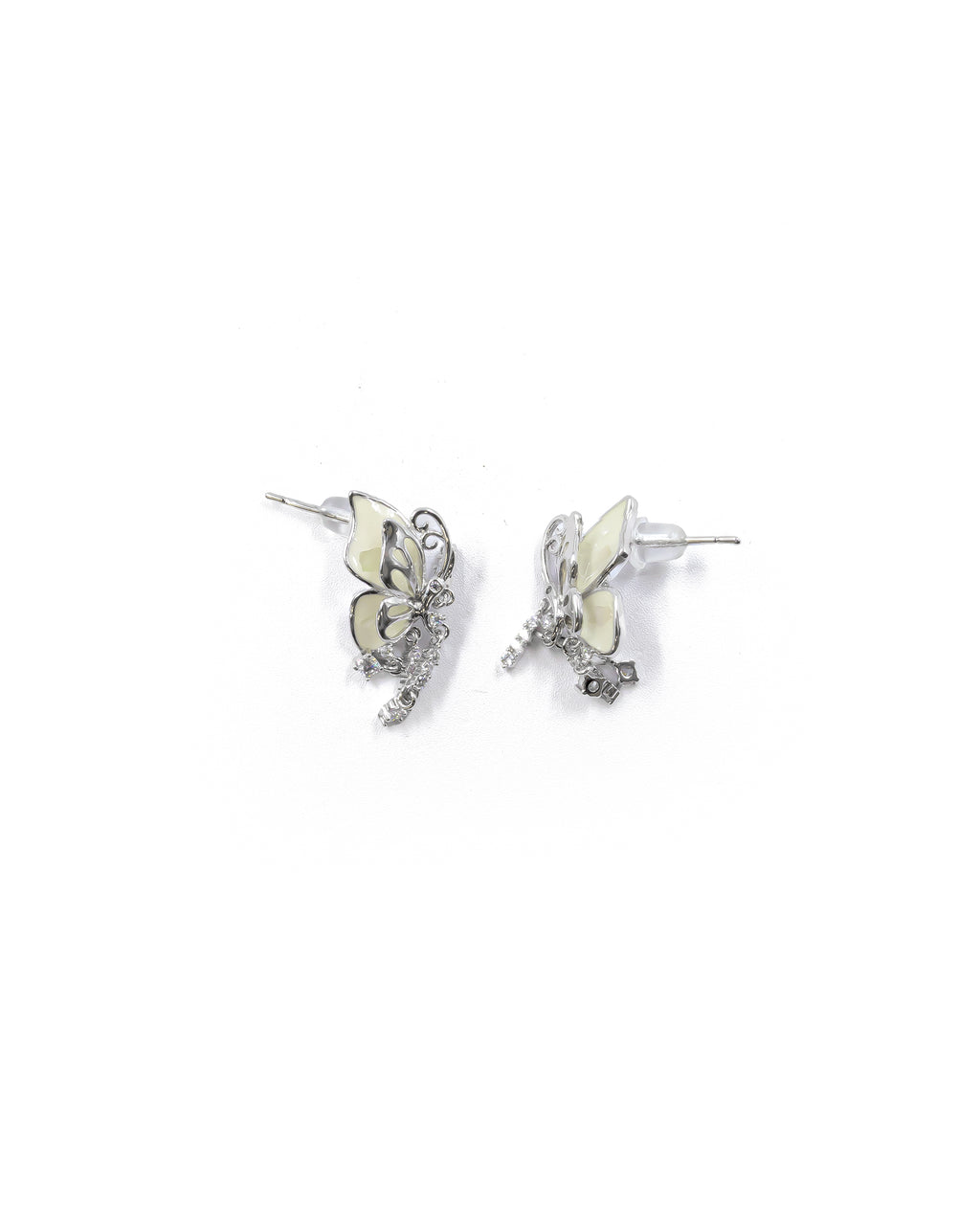 Aretes Largos Ansheli Plateados M22 Oro Laminado