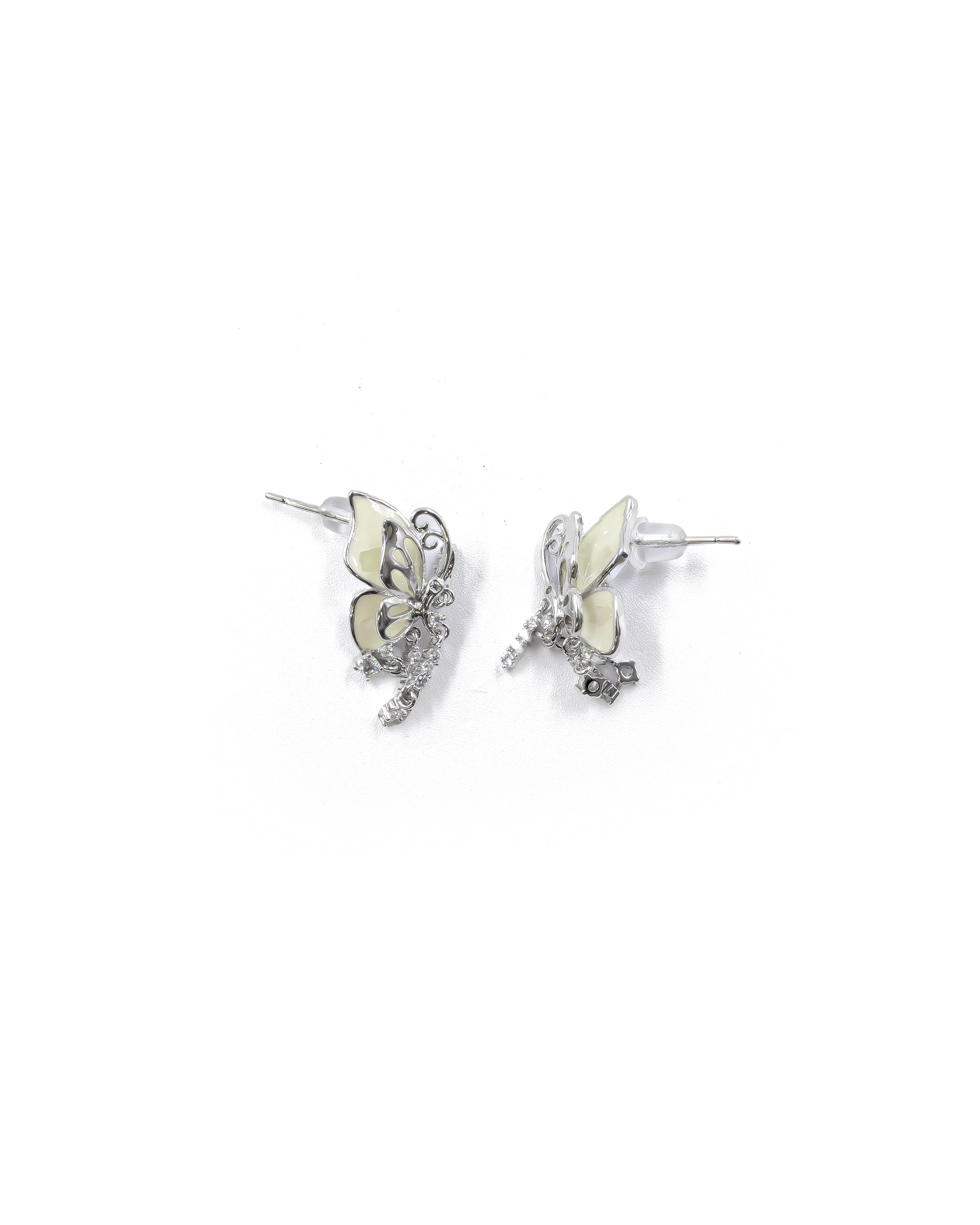 Aretes Largos Ansheli Plateados M22 Oro Laminado