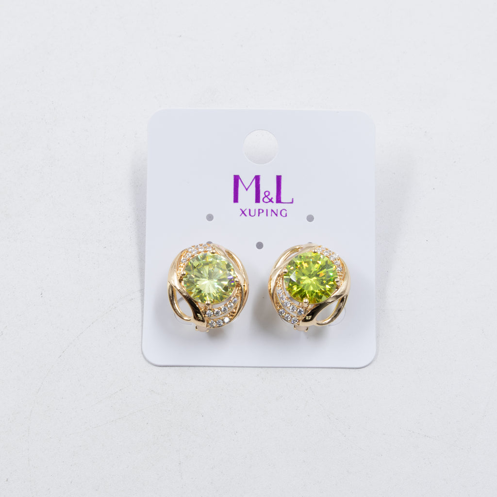 Aretes Xuping Dorados M16 Oro Laminado