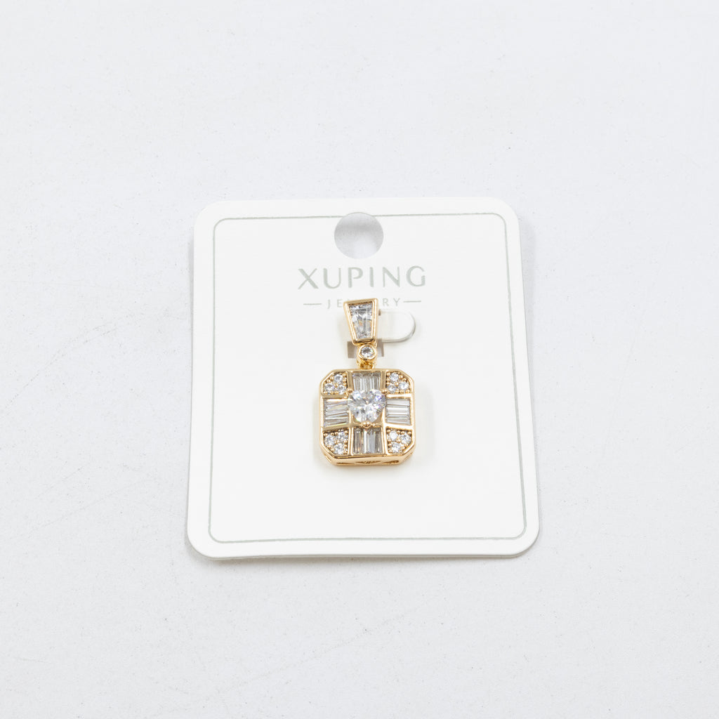 Dijes Xuping con Piedras M7 Oro Laminado