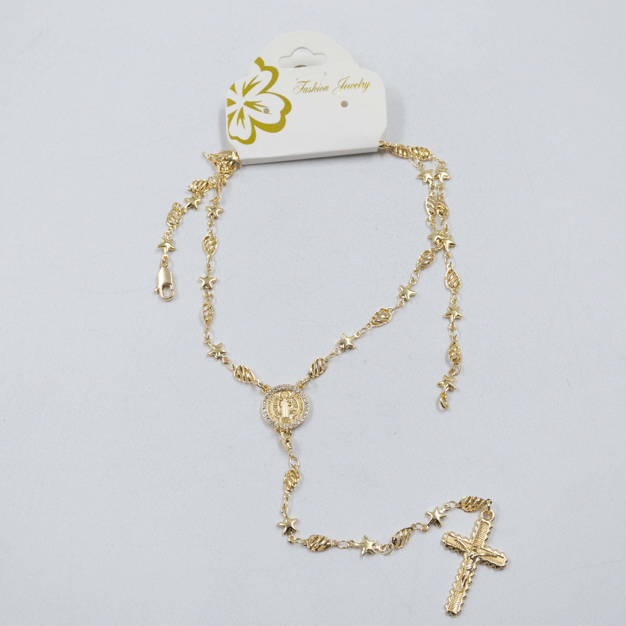 Collar Dorado Religioso M2 Oro Laminado