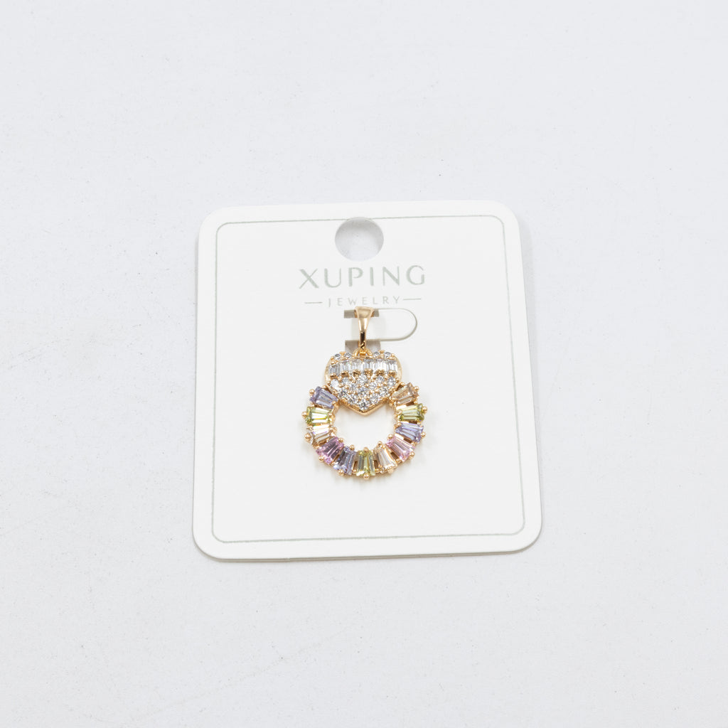 Dijes Xuping con Piedras M3 Oro Laminado