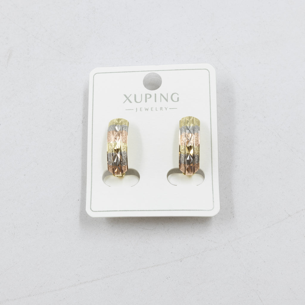 Aretes Oro Florentino Xuping M1 Oro Laminado