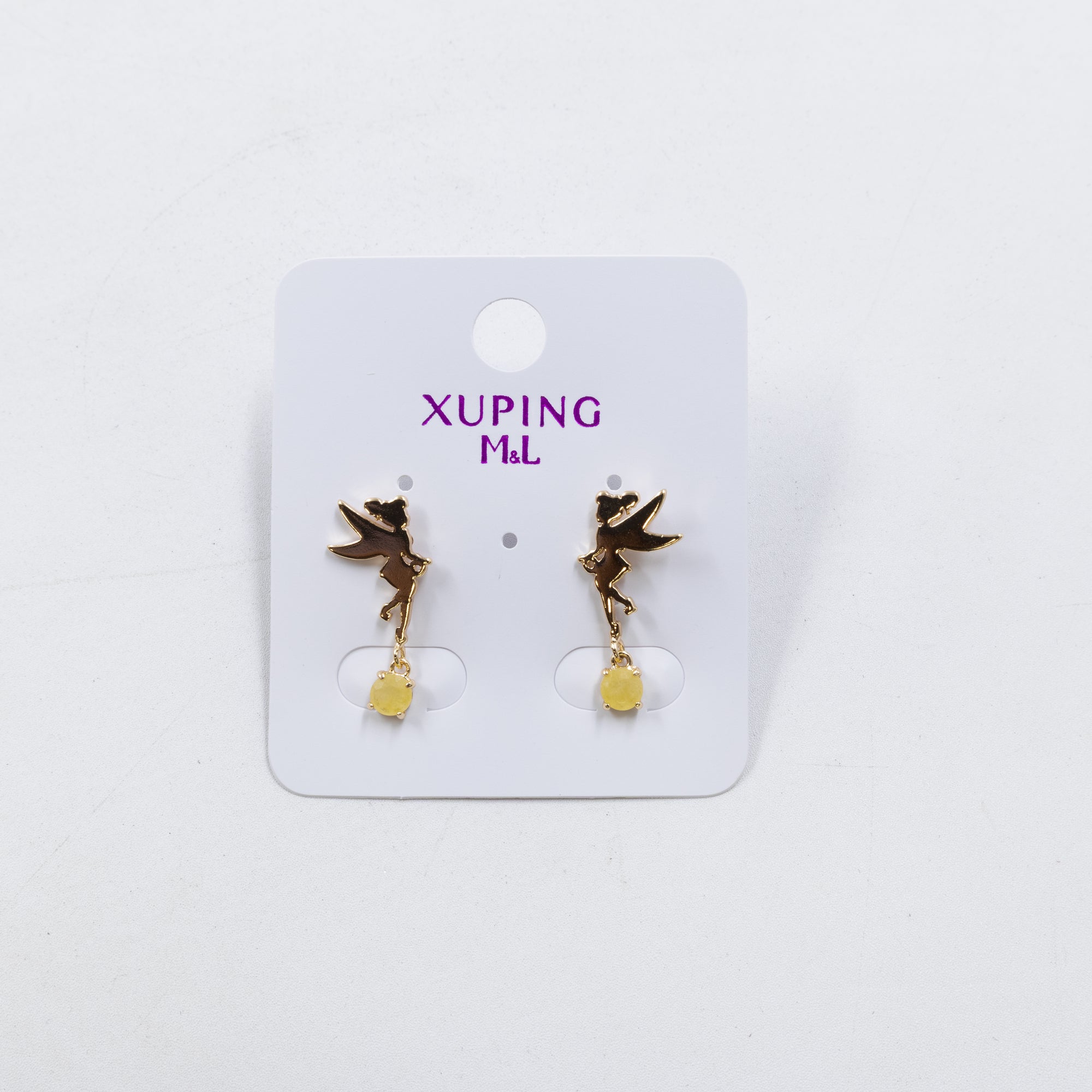 Aretes Dorados Xuping de Poste M7 Oro Laminado