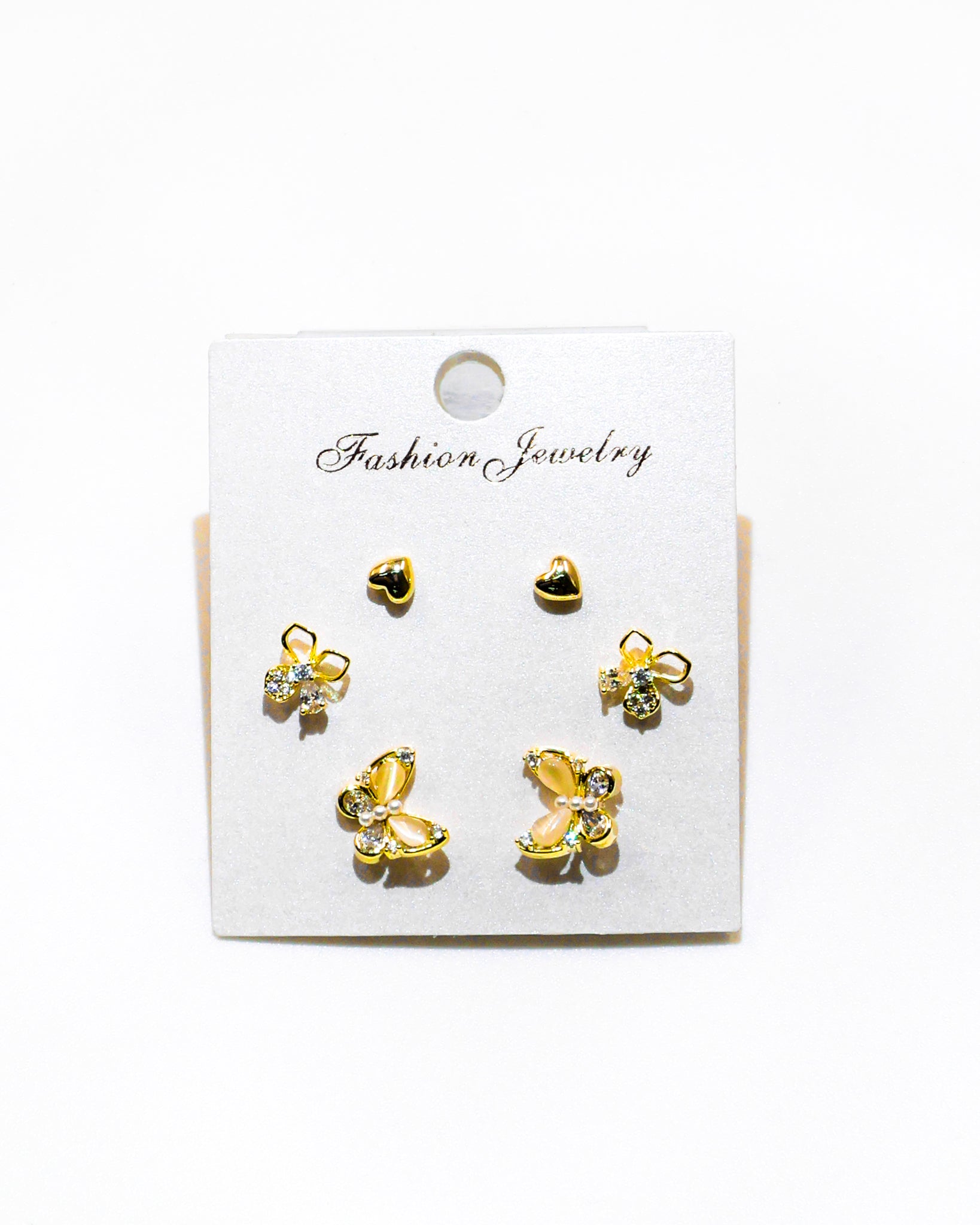 Set Aretes X3 - M10 Oro Laminado