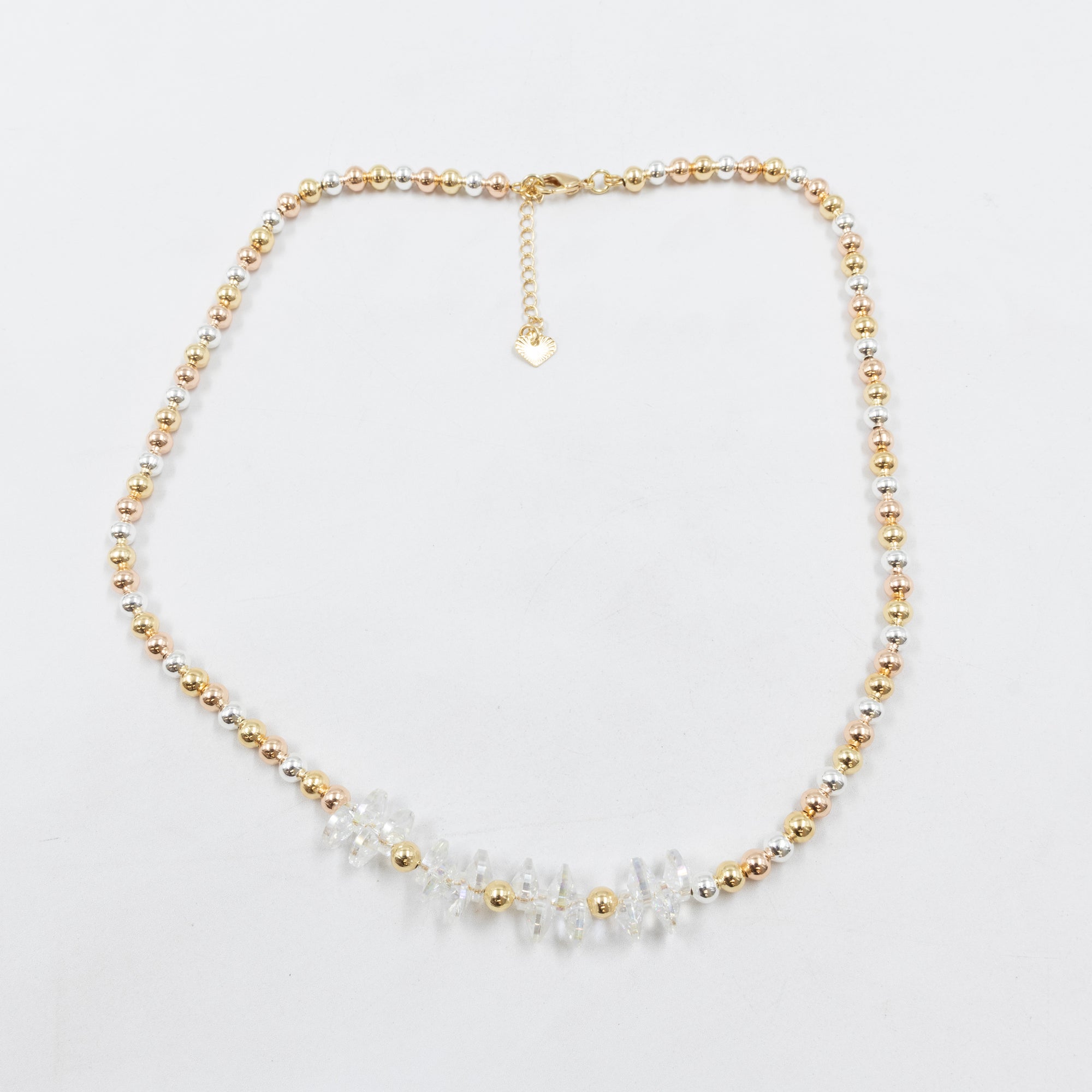 Collar Oro Florentino de Cuentas M2 Oro Laminado