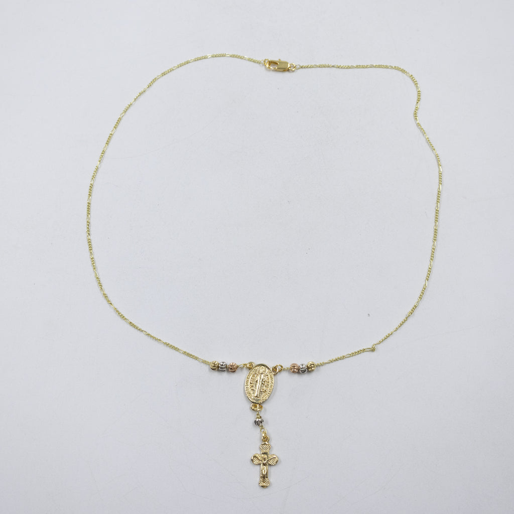 Collar Dorado Religioso M1 Oro Laminado