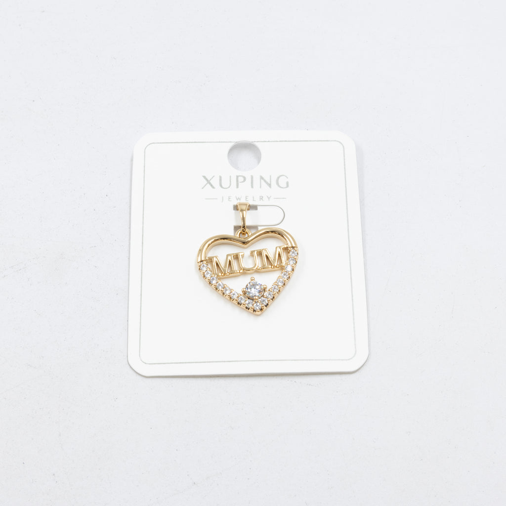 Dijes Xuping con Piedras M1 Oro Laminado