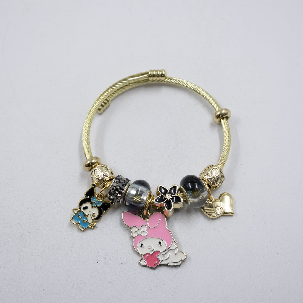 Pulsera tipo Pandora M6 Oro Laminado