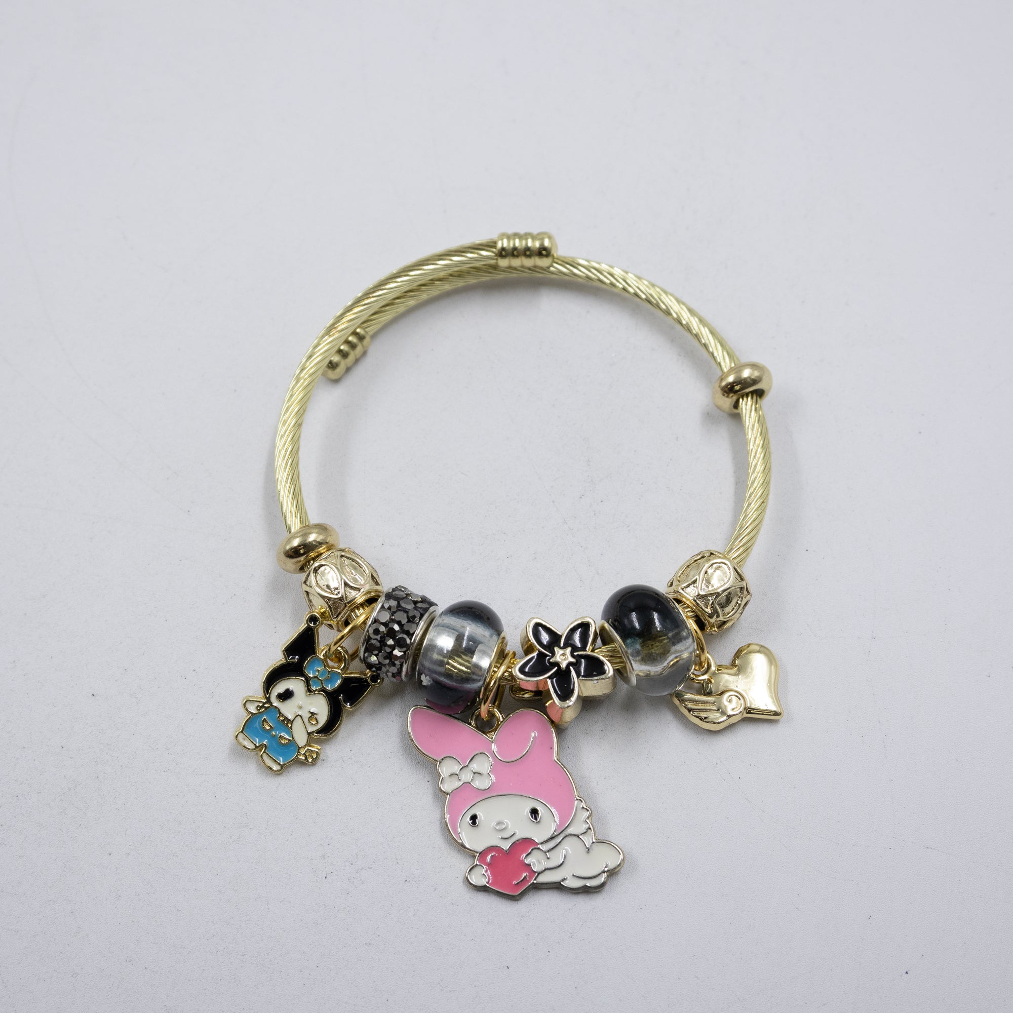 Pulsera tipo Pandora M6 Oro Laminado