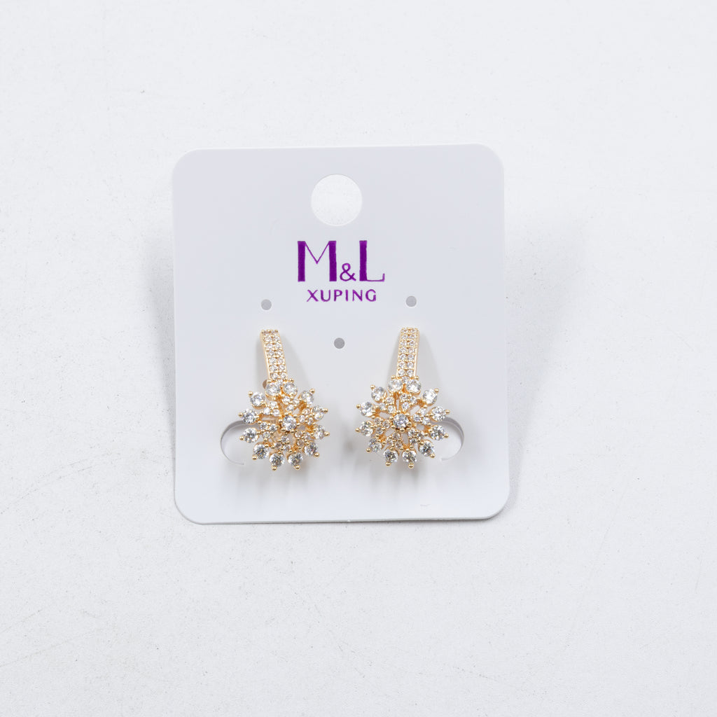 Aretes Xuping Dorados M6 Oro Laminado