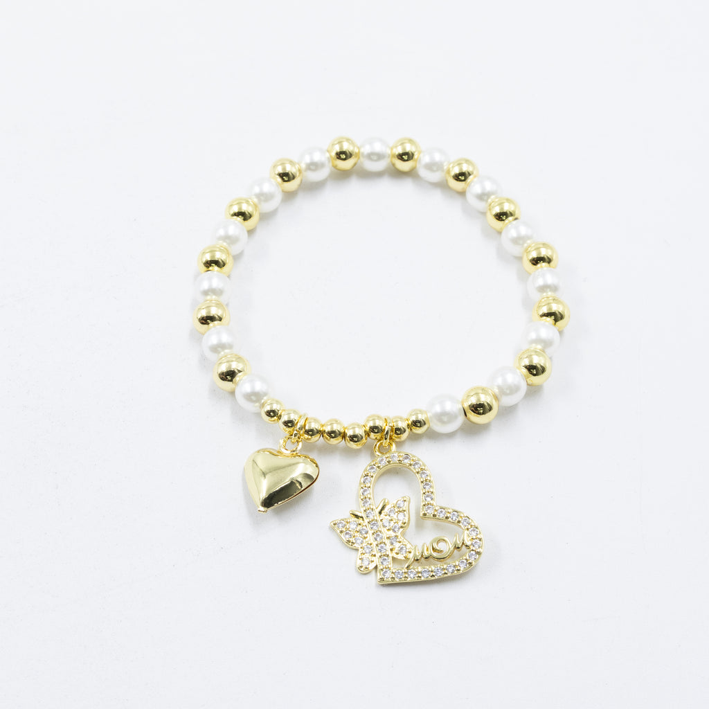Pulsera con dije de Mamá M6 Oro Laminado 05/03/26