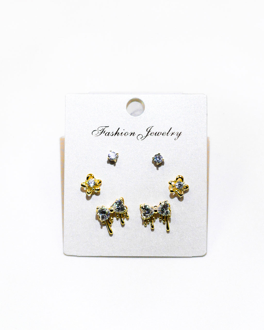 Set Aretes X3 - M6 Oro Laminado