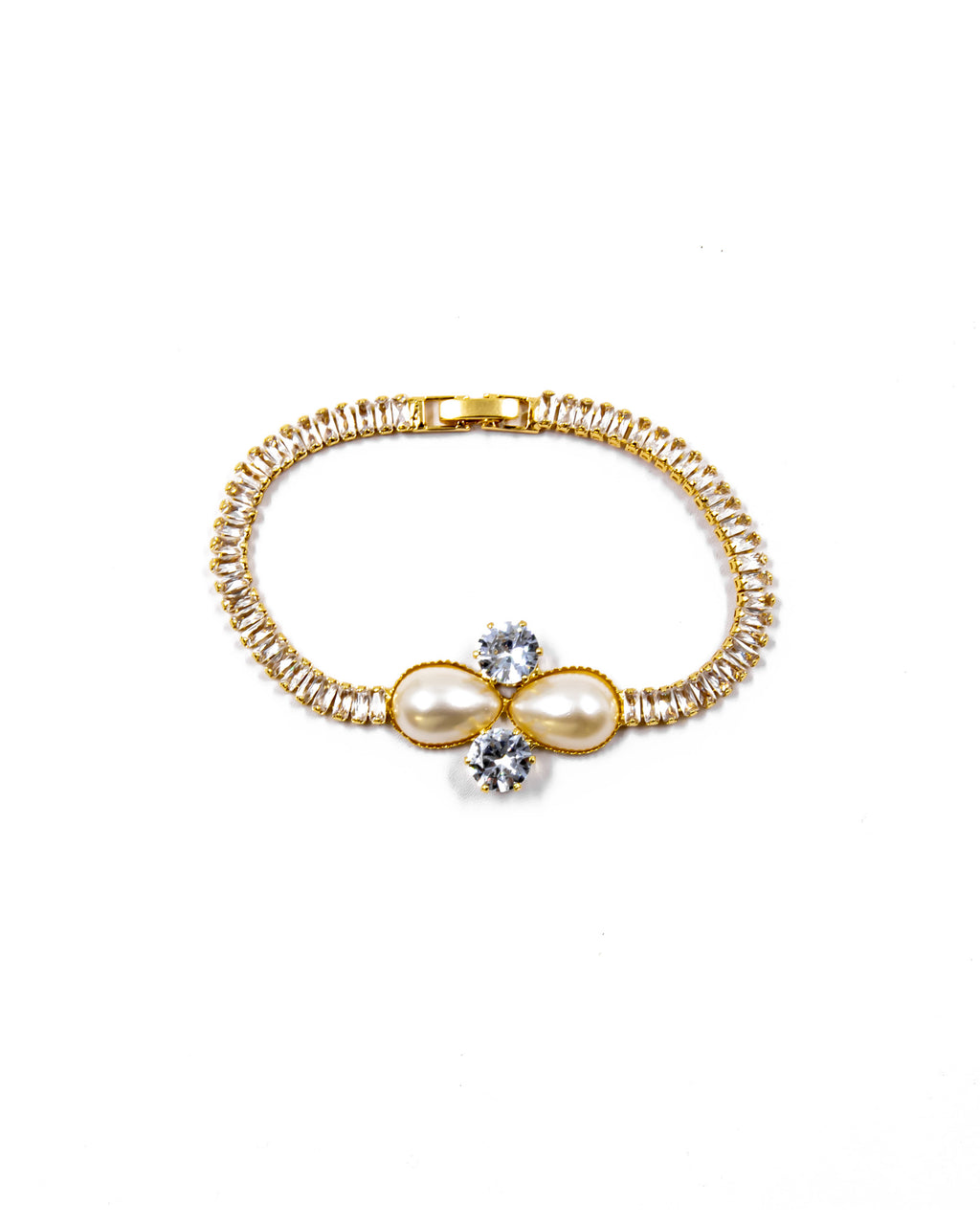 Pulsera dorada de piedras con piedra - M2 Oro Laminado