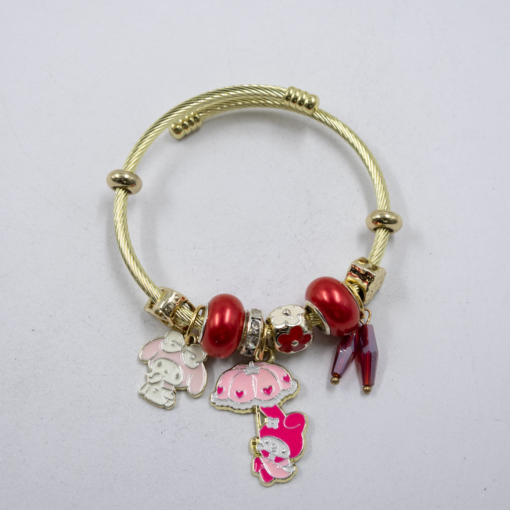 Pulsera tipo Pandora M4 Oro Laminado