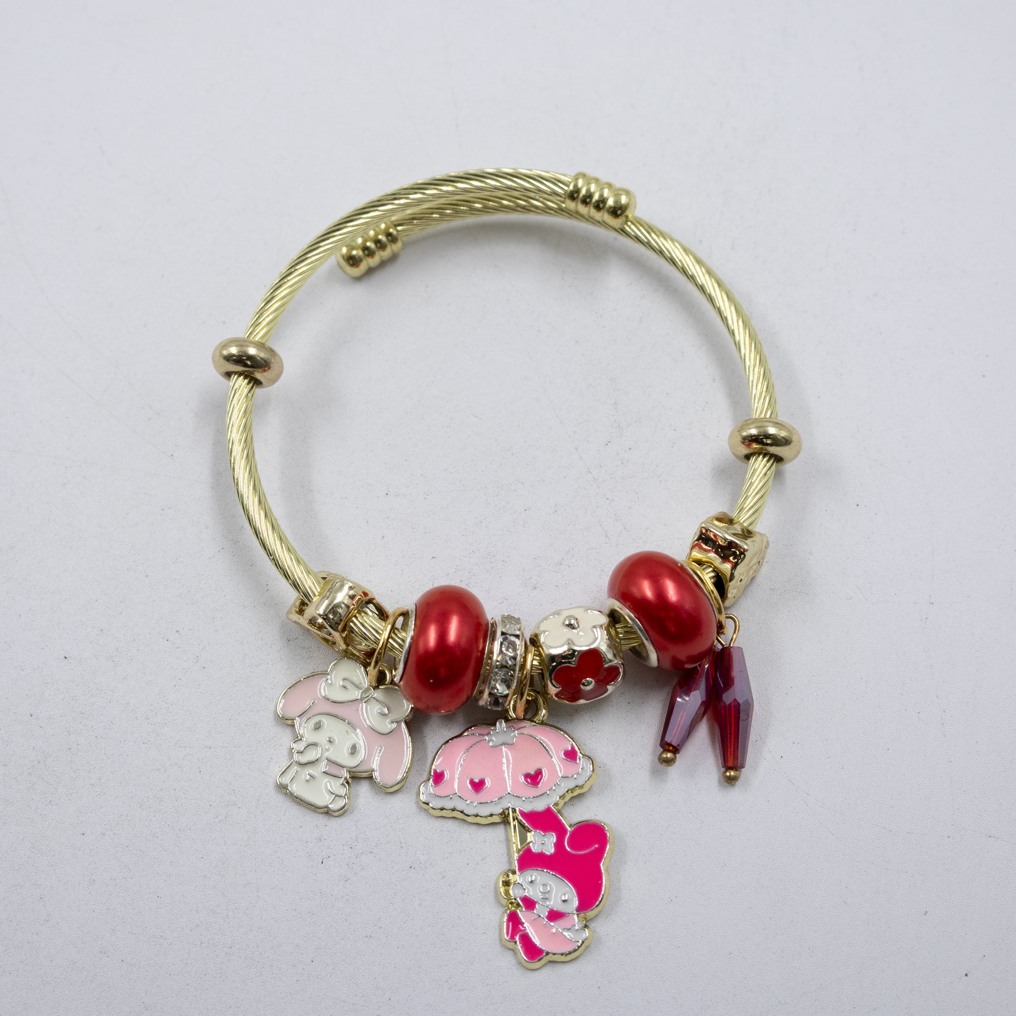 Pulsera tipo Pandora M4 Oro Laminado