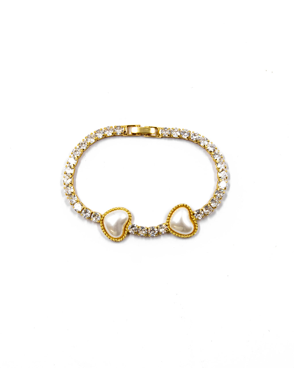 Pulsera dorada de piedras con piedra - M5 Oro Laminado