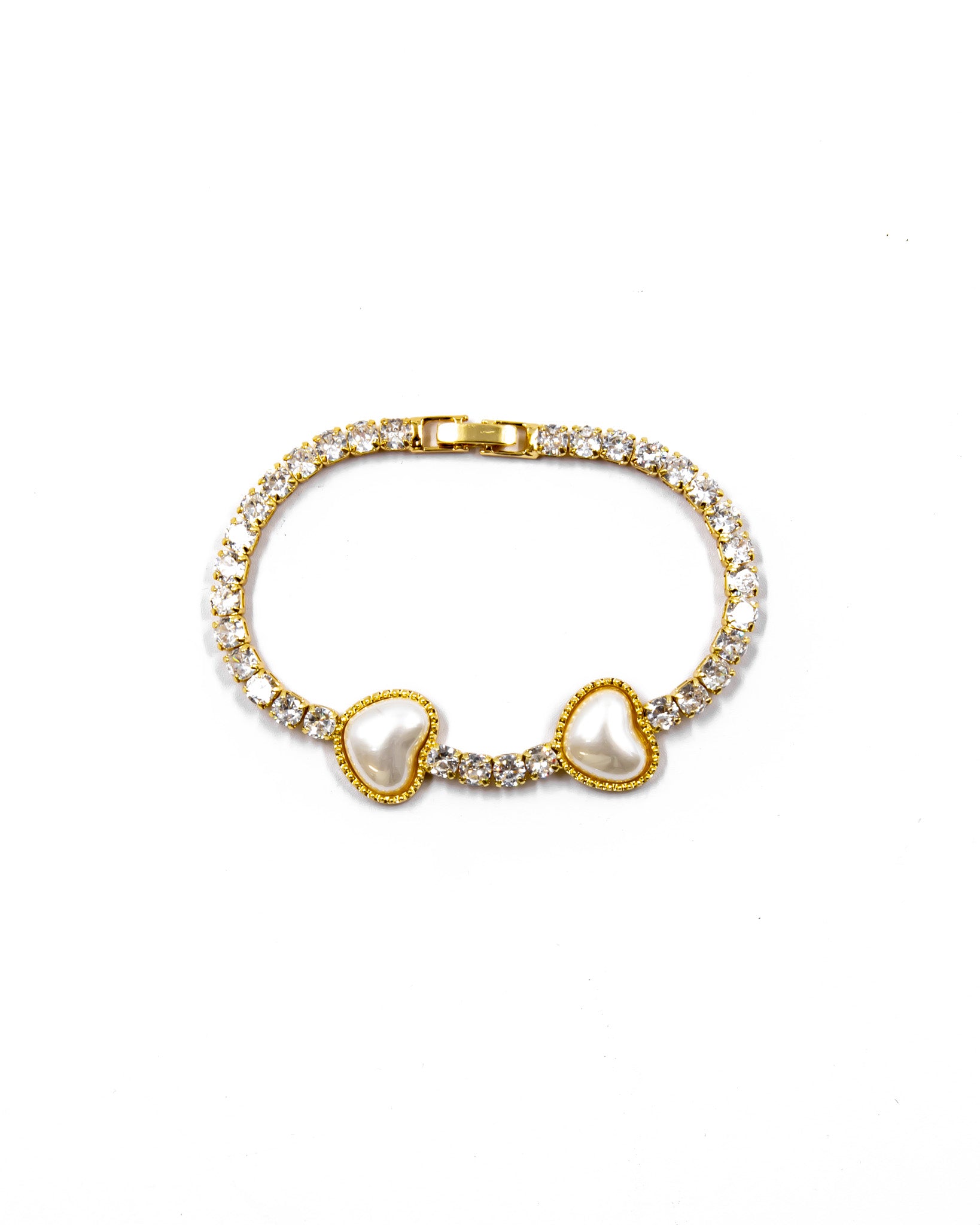 Pulsera dorada de piedras con piedra - M5 Oro Laminado