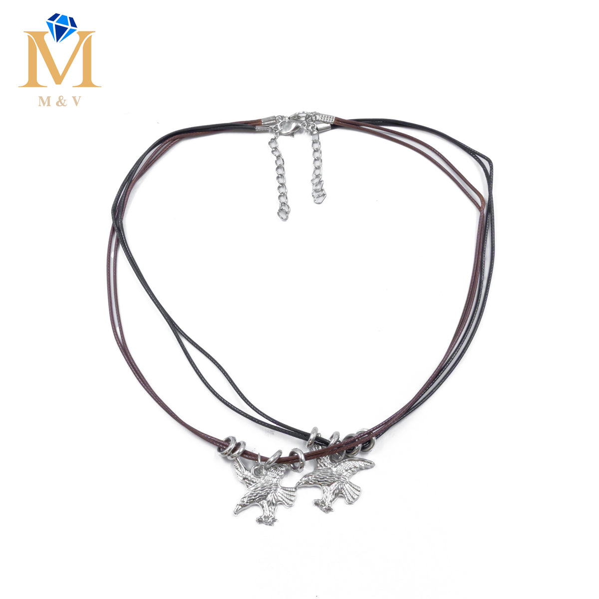 Collares en Pareja de piedras M20 Acero Inoxidable