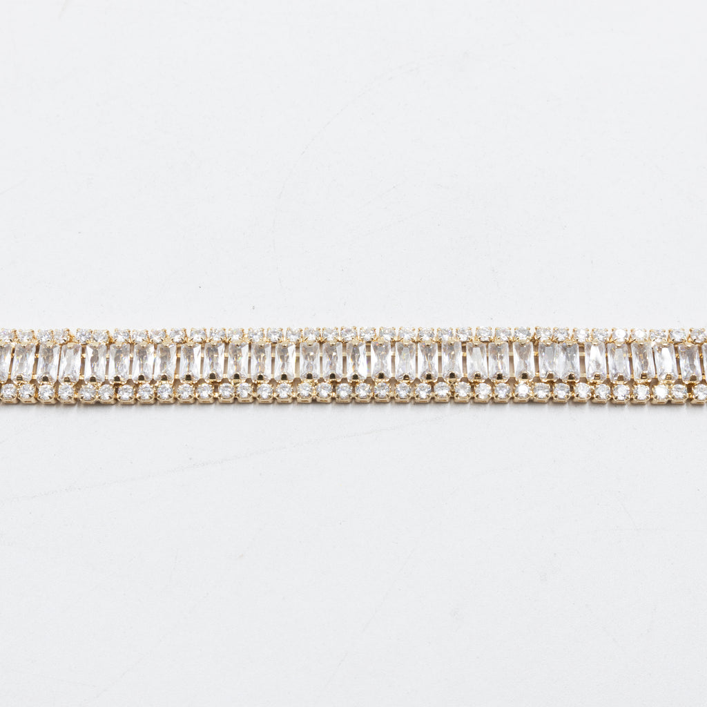 Pulseras Doradas con Piedras M12 Oro Laminado