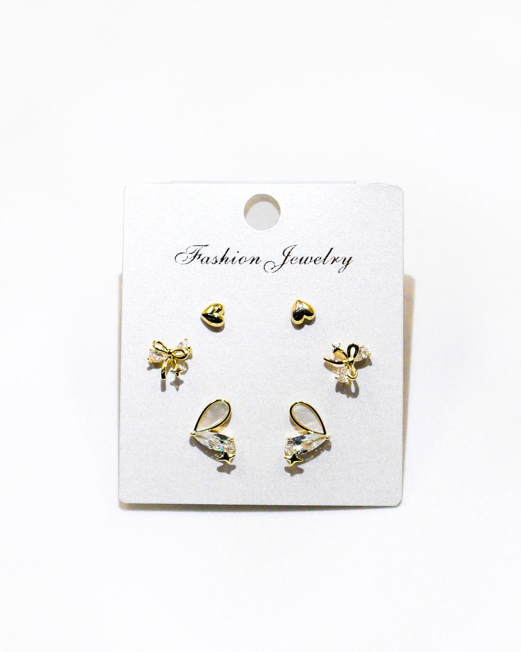Set Aretes X3 - M20 Oro Laminado