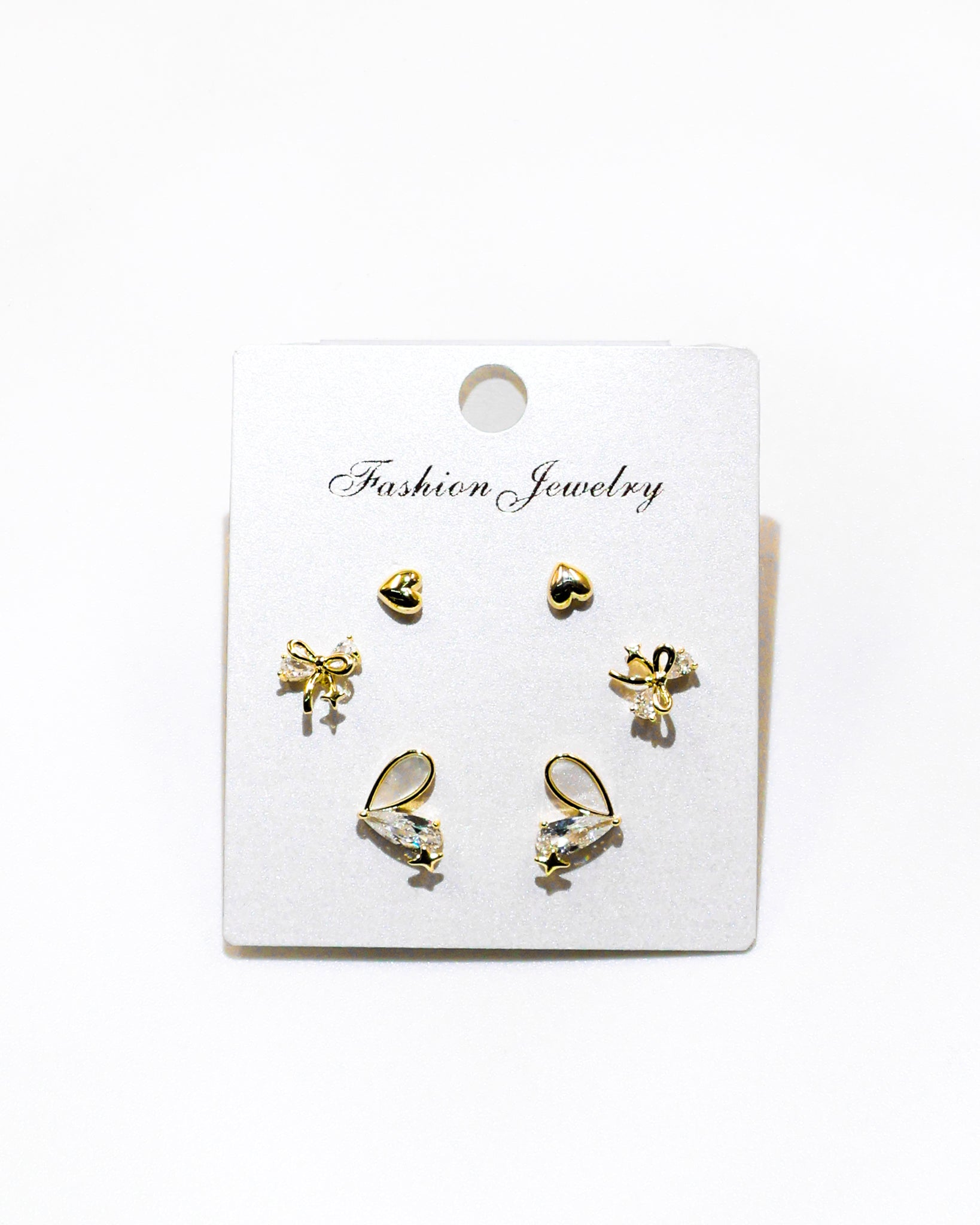 Set Aretes X3 - M20 Oro Laminado