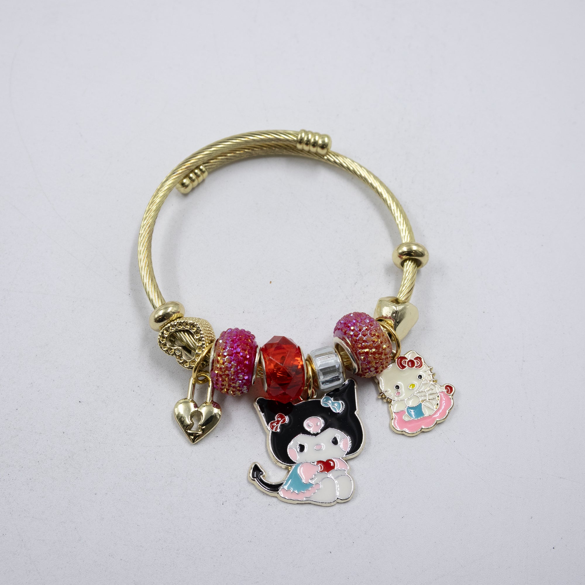 Pulsera tipo Pandora M3 Oro Laminado