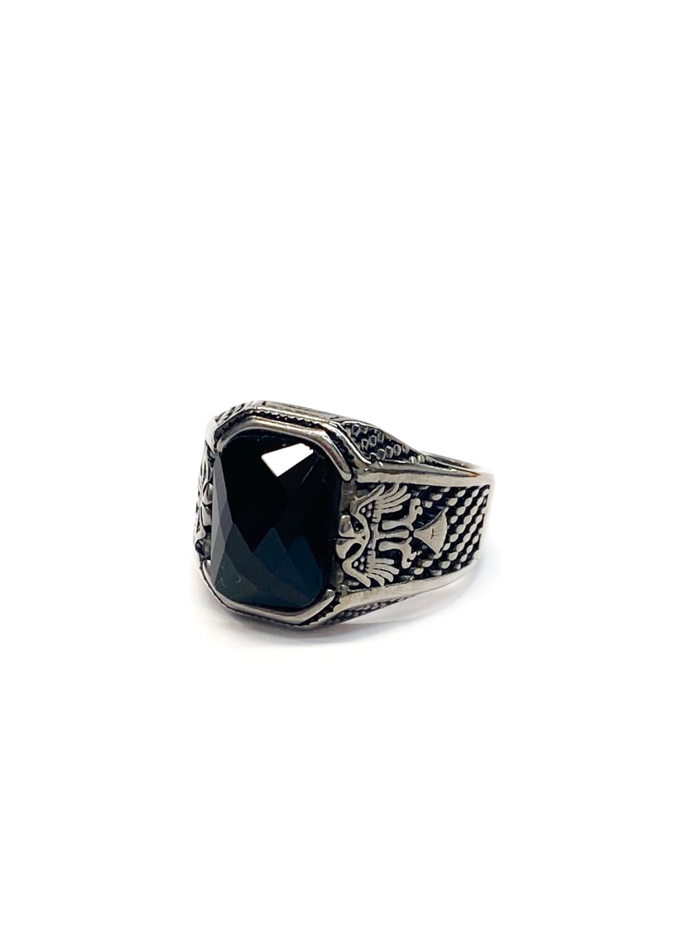 Anillo Piedra Dorado y Plateado M5 Acero Inoxidable