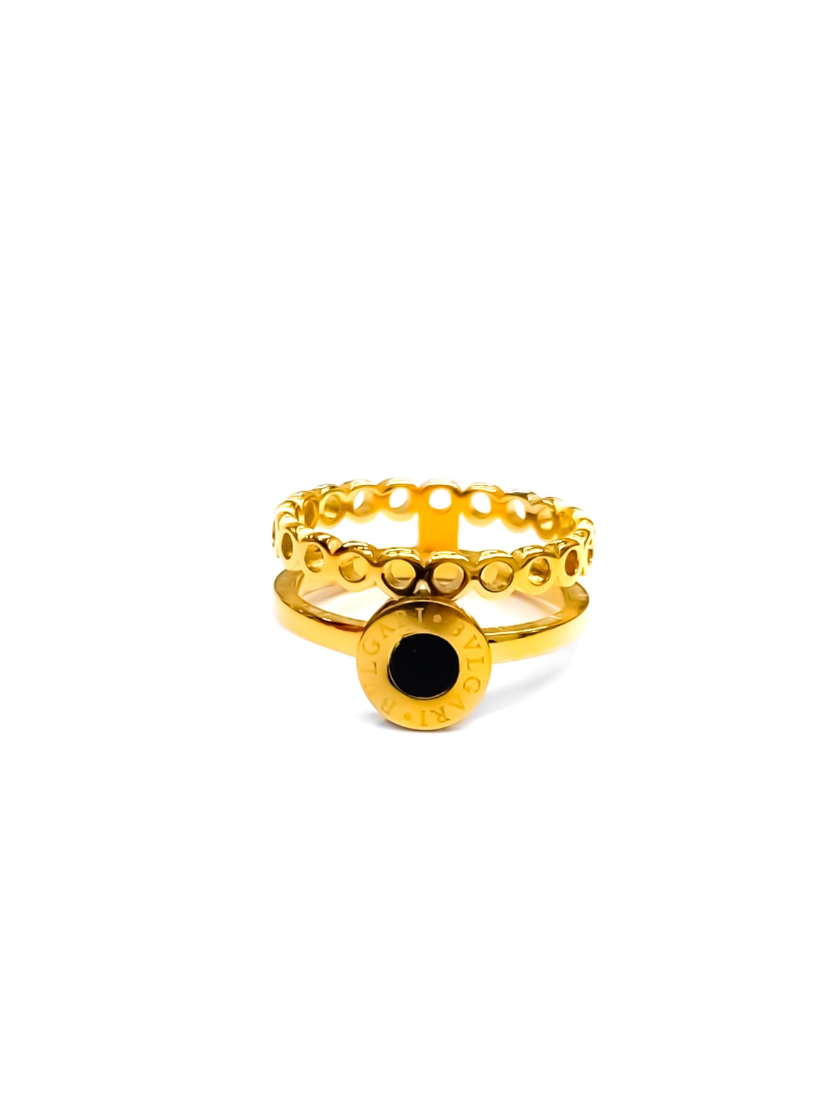 Anillo Plateado, Dorado y Bronce Acero Inoxidable M22