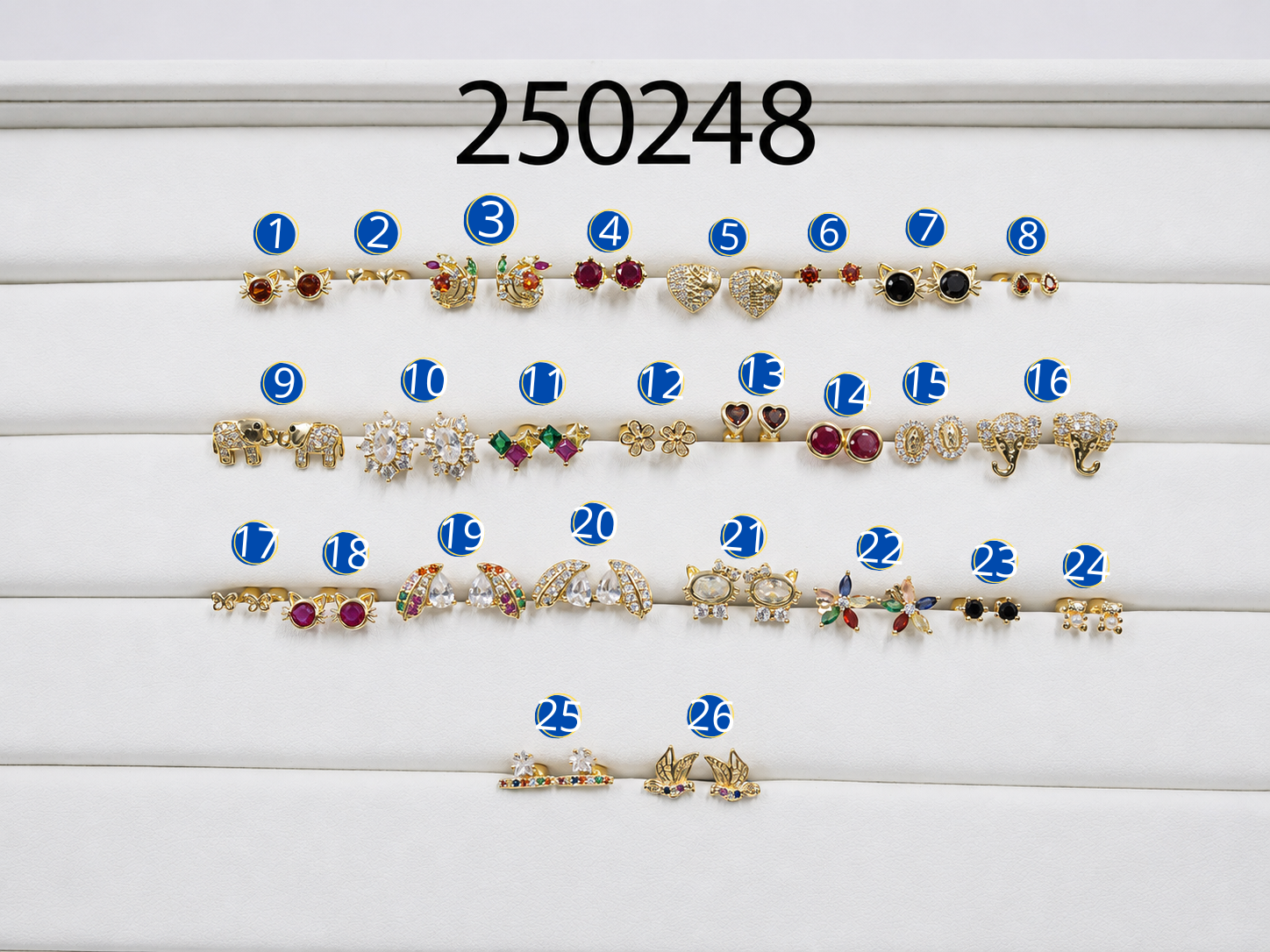 Broqueles Dorados M3 Oro Laminado