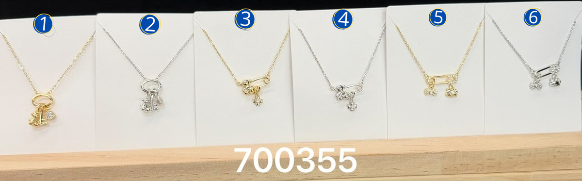 [10/OCT/26] Collares Dorados y Plateados con dije M13 Oro Laminado