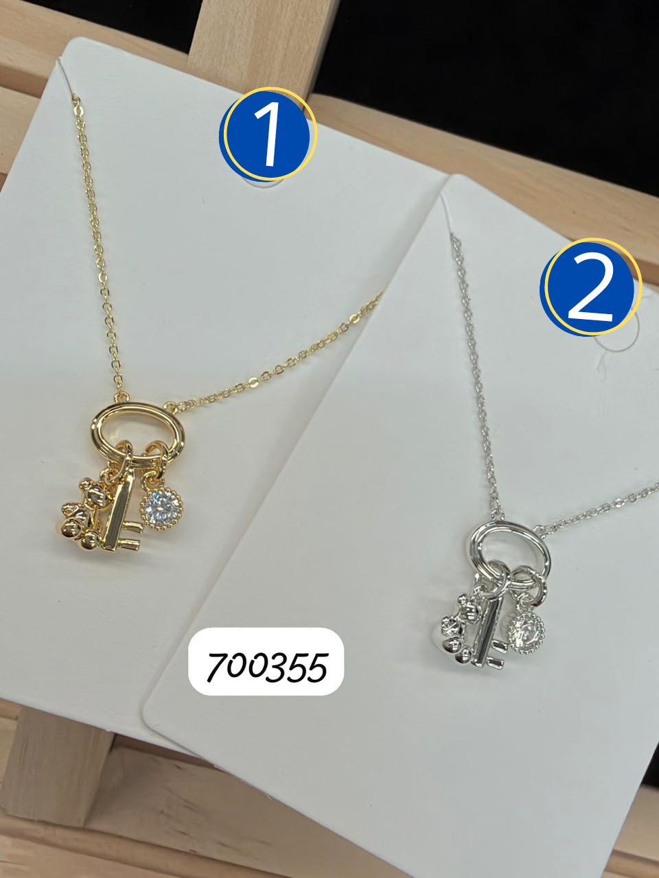 [10/OCT/26] Collares Dorados y Plateados con dije M41 Oro Laminado