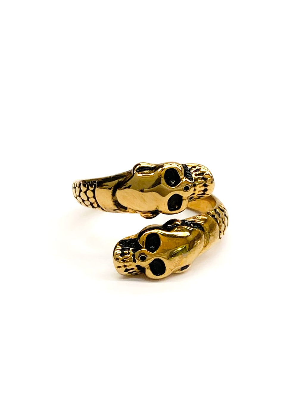 Anillo Dorado y Plateado M7 Acero Inoxidable