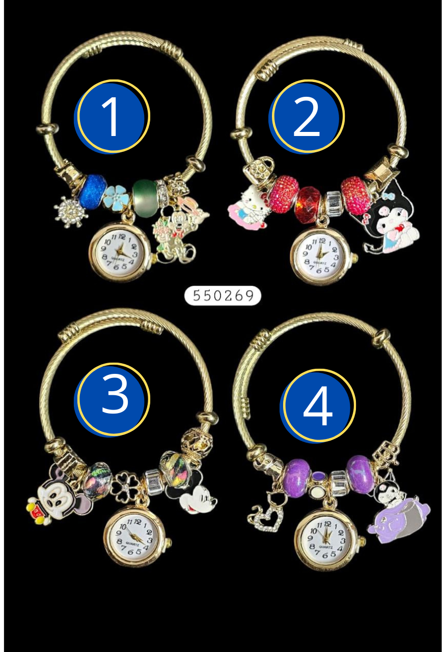 PULSERA TIPO PANDORA DE RELOJ M39 ACERO INOXIDABLE