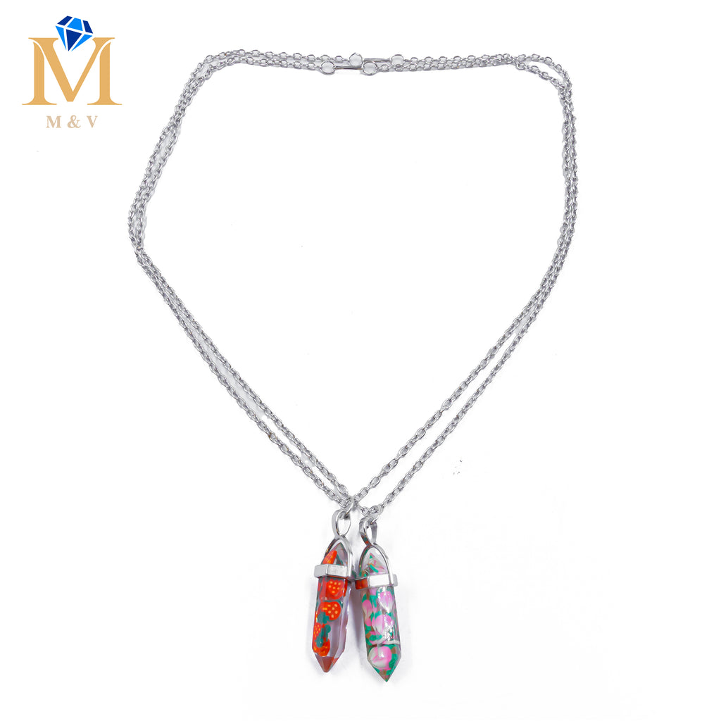 Collares en Pareja de piedras M16 Acero Inoxidable