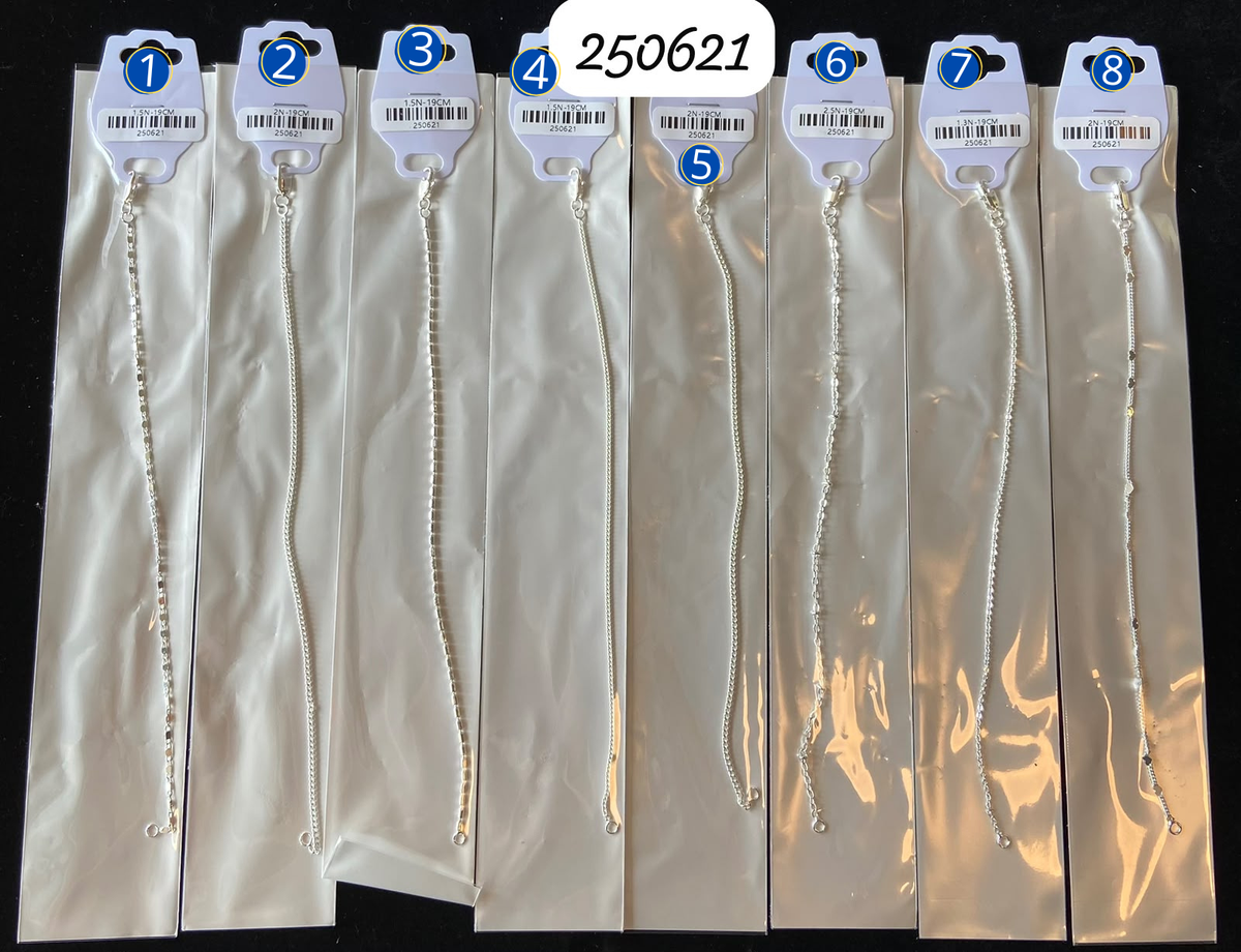 [28/OCTUBRE/26] Pulseras Plateadas M3 Oro Laminado