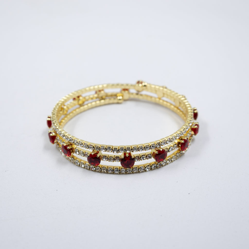 Pulseras Doradas con Piedras M7 Oro Laminado