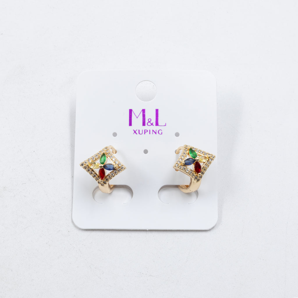 Aretes Xuping Dorados M7 Oro Laminado