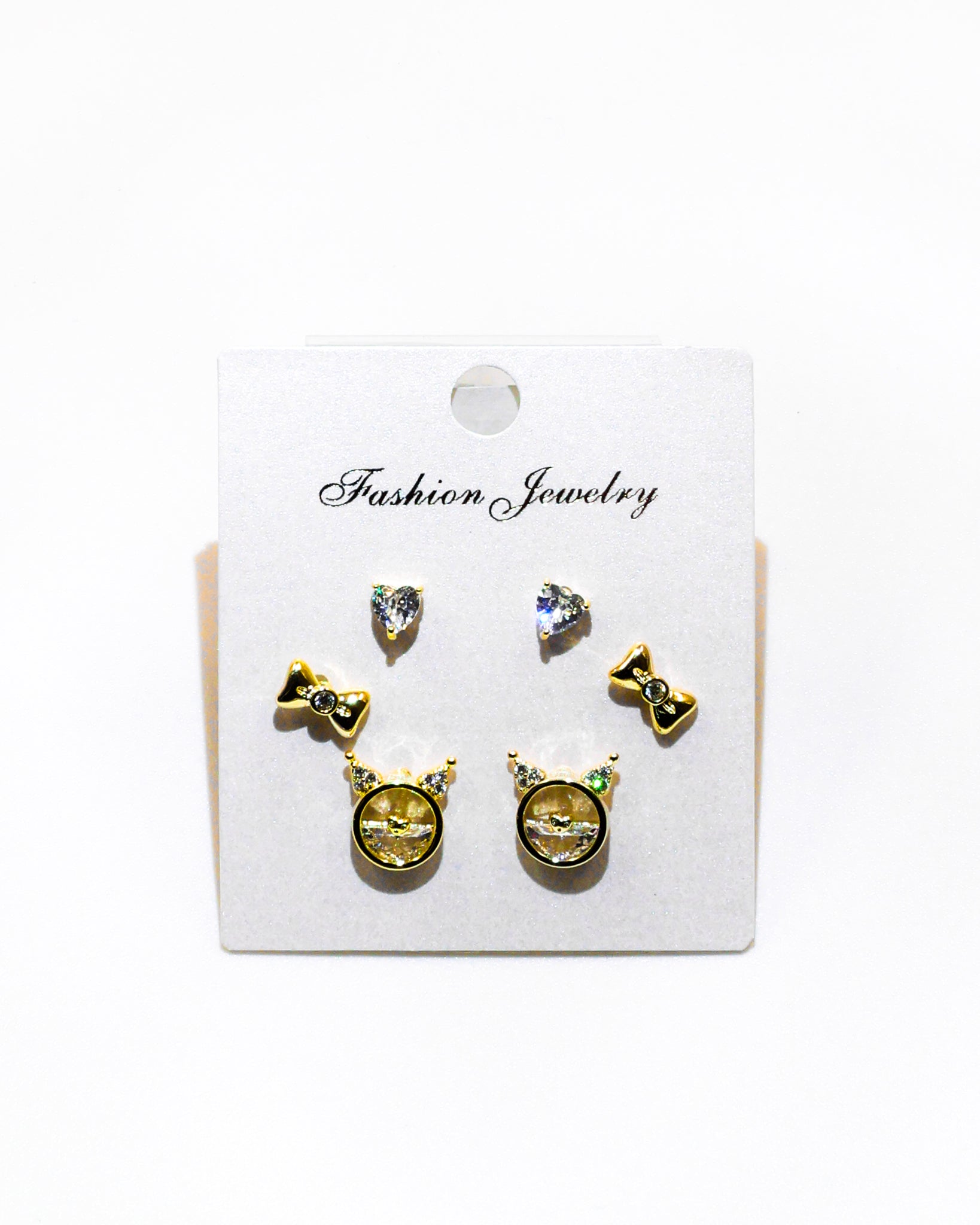 Set Aretes X3 - M10 Oro Laminado