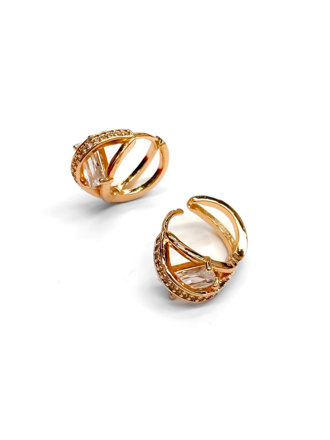 ARETES HUGGIES M12 - ORO LAMINADO