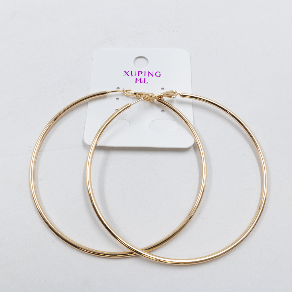 Aretes Dorados Xuping de Aro M8 Oro Laminado