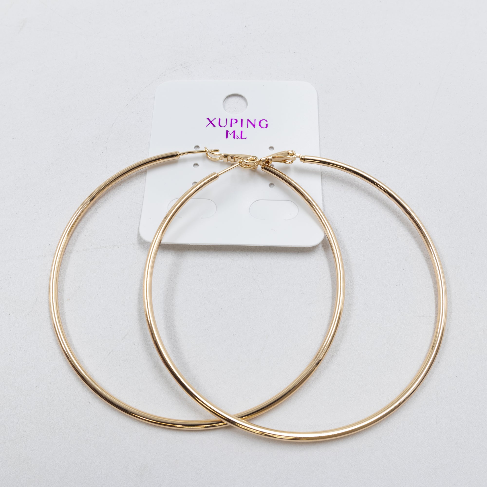 Aretes Dorados Xuping de Aro M8 Oro Laminado
