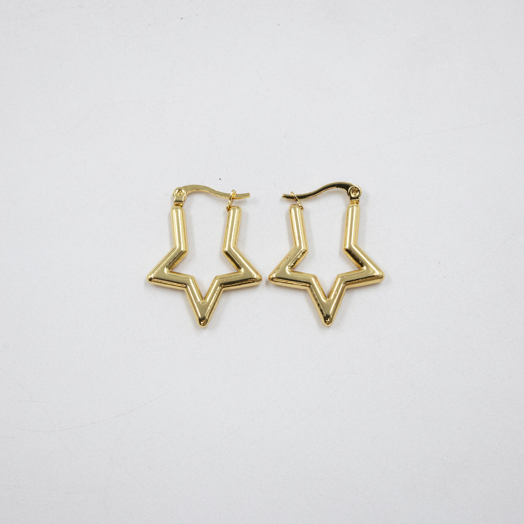 Aretes Dorados Chicos M3 Oro Laminado