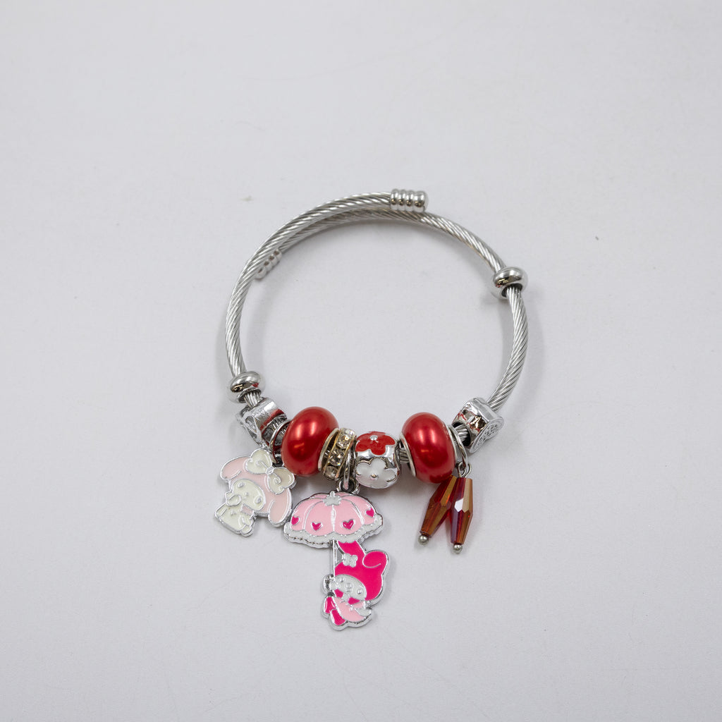 Pulsera tipo Pandora Plateados M4 Oro Laminado