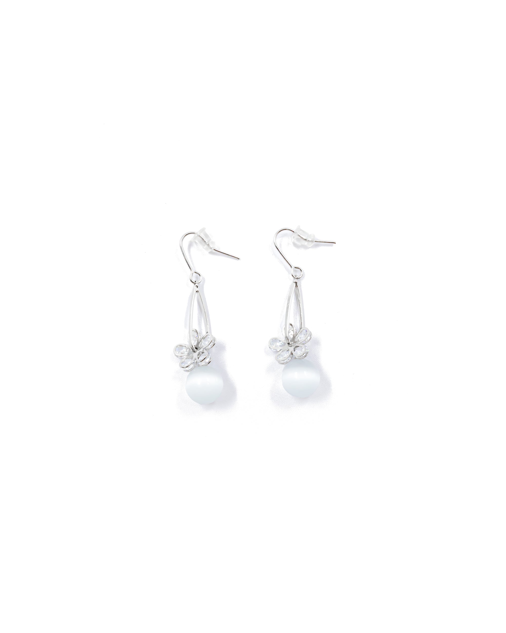 Aretes Largos Ansheli Plateados M17 Oro Laminado