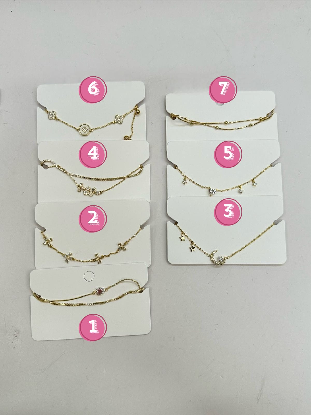 Pulsera Dorada Ansheli M3 Oro Laminado