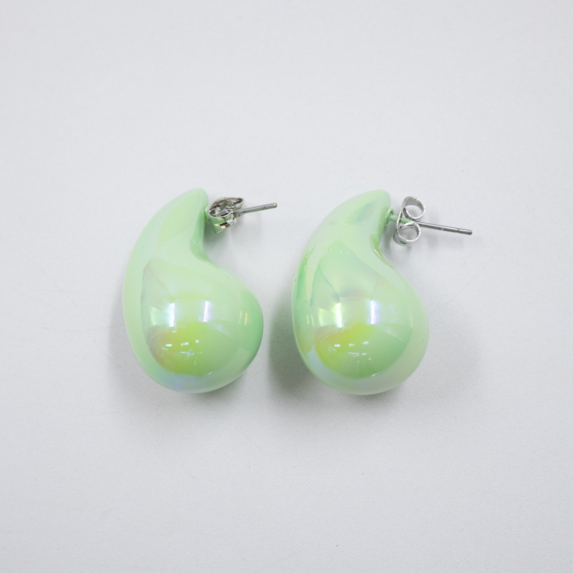 Aretes Grandes de colores M5 Oro Laminado