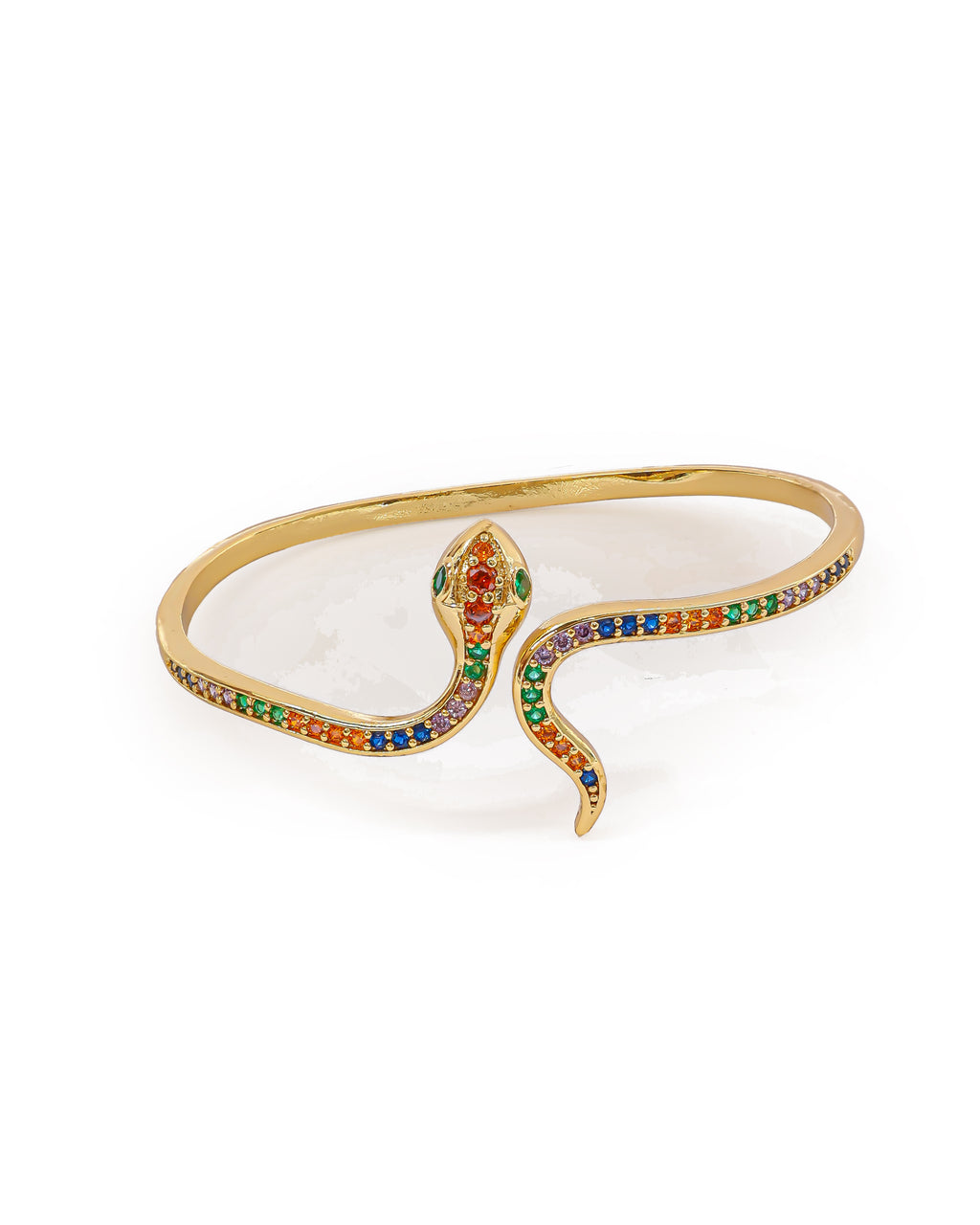 Brazalete Dorado con Piedras M9 Oro Laminado
