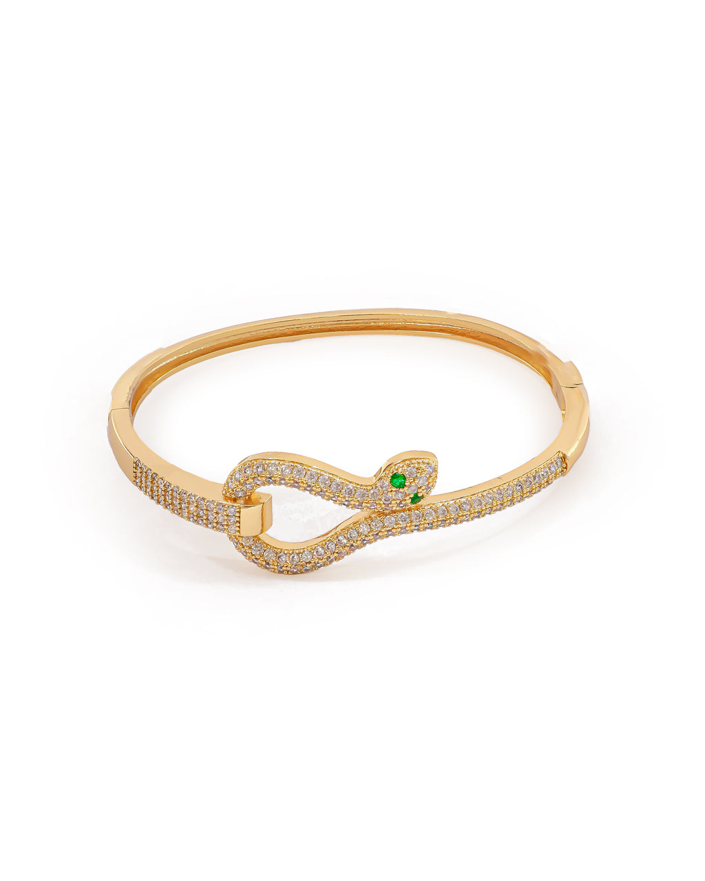 Brazalete Plateado con Piedras M10 Oro Laminado