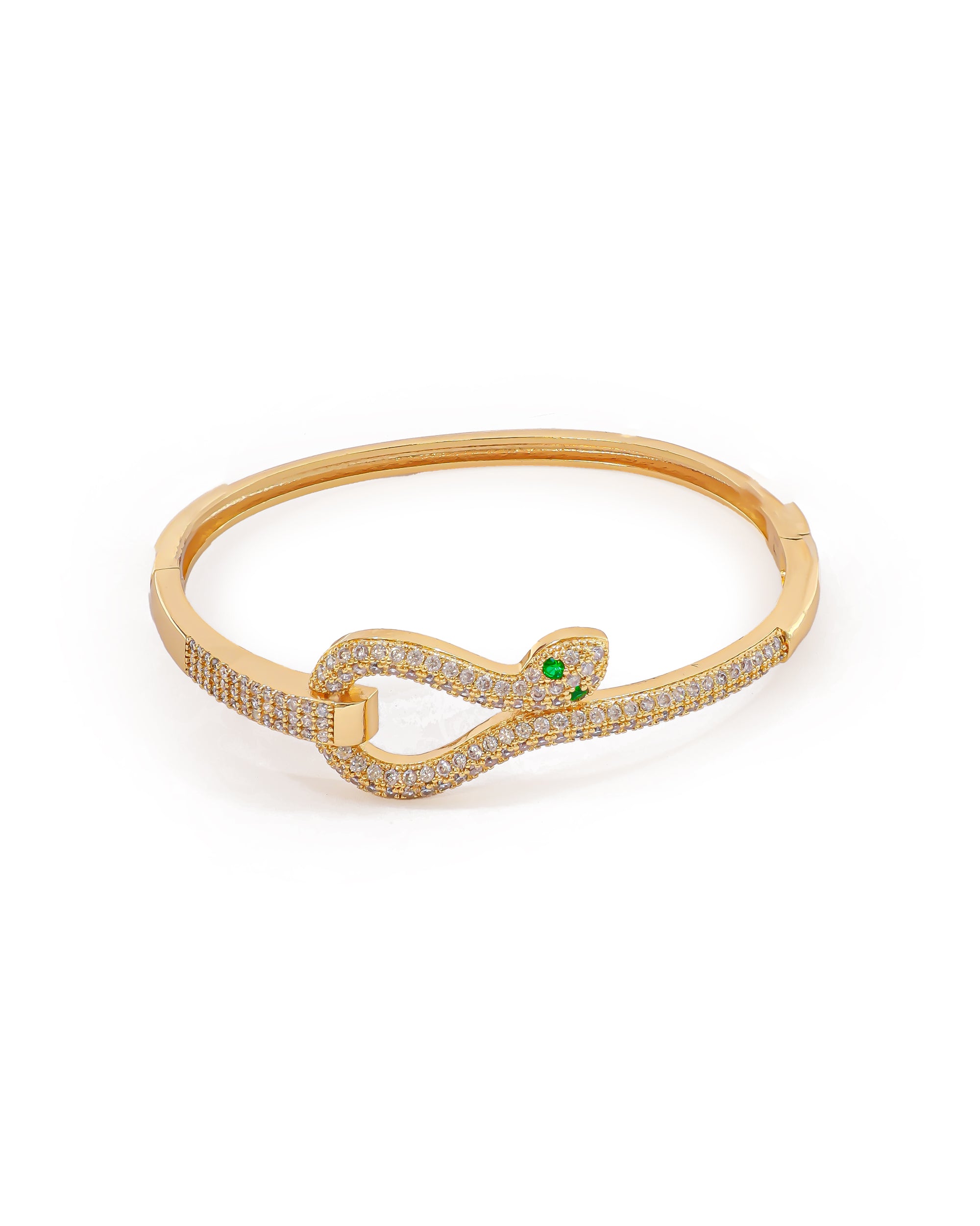 Brazalete Plateado con Piedras M10 Oro Laminado